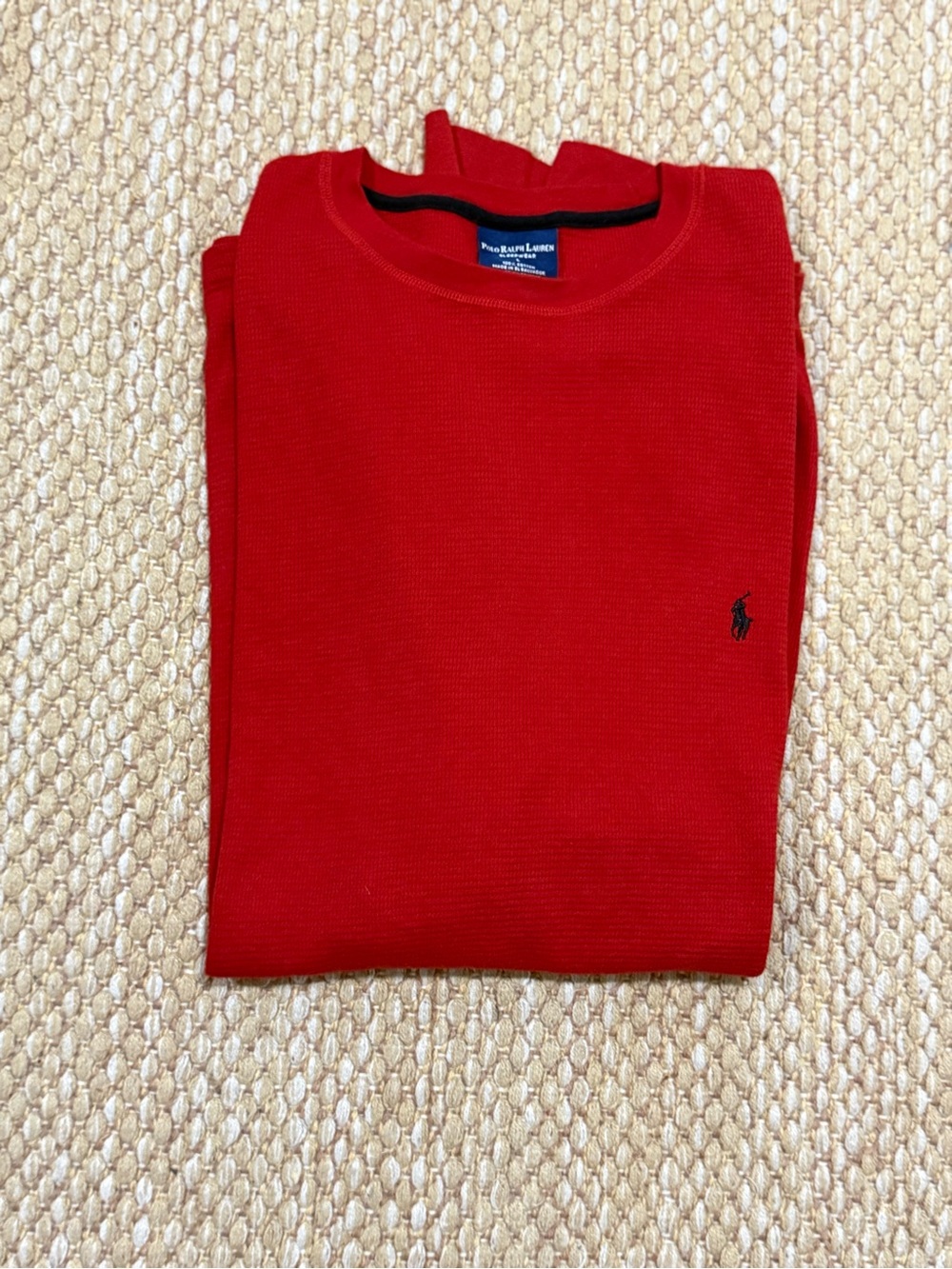 Polo by Ralph Lauren Men’s Red Thermal Long Sleeve Sleepwear NWOT Size L
